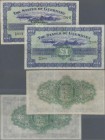 Guernsey: set of 2 notes Guernsey 1 Pound 1945 P. 43a, both in similar condition, only light handling in paper, probably pressed but strong paper and ...