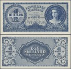 Hungary: 1 Milliard Milpengö 1946 Specimen, P.131s with perforation ”MINTA” in aUNC condition