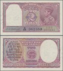 India: 2 Rupees ND(1943) P. 17b, sign. Deshmukh, crisp paper, 2 pinholes in condition: aUNC/UNC.
