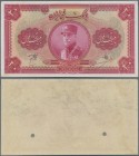 Iran: uniface front proof print of 20 Rials ND P. 26p, previously mounted with glue residual on back side, condition: XF.