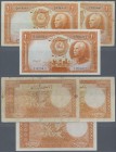 Iran: Set with 3 Banknotes 20 Rials SH1317, one with Western serial number in UNC and two with Persian serial number in F/VF, P.34Aa, 34Ab. (3 pcs.)