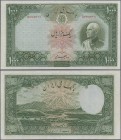 Iran: 1000 Rials ND P. 38A, with left border larger than usual, probably miscut at left, pressed with center fold but still strong paper and original ...