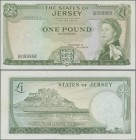 Jersey: 1 Pound ND P. 8c, center fold and light creases in paper, no holes or tears, still with crispness and original colors, condition: XF.