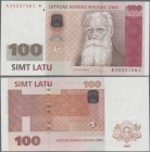 Latvia: 100 Latu 2007, P.57a in perfect UNC condition