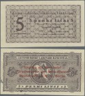 Lithuania: 5 Litai 1922 SPECIMEN with red overprint: ”Ungiltig als Banknote! Druckmuster der Otto Elsner Buchdruckerei K.G. Berlin”, P.6s3 in perfect ...