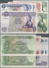 Mauritius: set of 6 banknotes containing 2x 5 Rupees ND(1967) P. 30 (XF), 10 Rupees ND(1967) P. 31 (VF+ to XF-), 2x 25 Rupees ND(1967) P. 32 (VF+ and ...