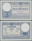 Morocco: 10 Francs 1928 P. 11, in condition: aUNC.