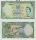 Rhodesia & Nyasaland: 1 Pound January 25th 1961 SPECIMEN, P.21bs with perforation Specimen at lower center, serial number X/72 000001 at upper left an...