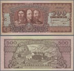 Romania: Banca Republicii Populare Române 500 Lei 1949, P.86, highly rare note in UNC condition