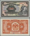 Russia: Highly rare 50 Rubles States Treasury note SPECIMEN 1919, P.39Bs, some minor creases in the paper, especially at lower margin, otherwise perfe...
