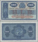 Scotland: 5 Pounds 1951 P. 161b, light vertical folds, otherwise crisp original paper, no holes or tears, condition: XF-.