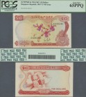 Singapore: 10 Dollars ND(1967) P. 3a in condition: PCGS graded 65PPQ Gem New.