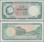 Somalia: Banca Nazionale Somala 10 Scellini 1966 SPECIMEN, P.6s with a few tiny spots along the borders, otherwise perfect: aUNC