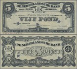 South Africa: Netherlands Bank of South Africa 5 Pond to 1920 offset printed front and backside proof with star hole cancellation, without serial and ...