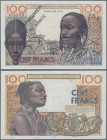 Togo: Institut d'Émission de l'Afrique Occidentale Française et du Togo 100 Francs 1956/57 SPECIMEN, P.46s, tiny dint at upper left corner, small spot...