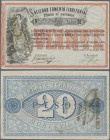 Uruguay: Sociedad Fomento Territorial 20 Pesos 1868, P.S482 in VF+