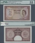 Cyprus: 1 Pound 1955, P.35a, PMG graded 53 About Uncirculated.