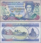 Falkland Islands: 50 Dollars 1990 P. 16a in condition: UNC.