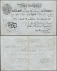 Great Britain: 10 Pounds 1935 P. 336a, issued in London, center fold with staining, 4 pinholes, light horizontal fold, no tears, still crisp original,...