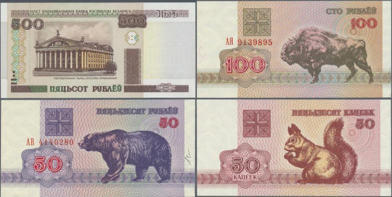 Belarus: 1992/2000 (ca.), ex Pick 1-28, quantity lot with 1103 Banknotes in good...