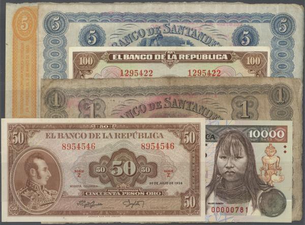 Colombia: large lot of about 850 notes containing the following Pick numbers in ...