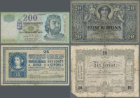 Hungary: Large box with 530 banknotes Hungary 1848 - 2005 with some duplicates, comprising for example 10 Forint 1848, 1 Dollar Hungarian Fundation 18...