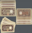 Italy: Largest set ever offered of 34 mostly differenty types of 1000 Lire Banknotes, large size, ranging from 1942 to 1948, from Pick 62 to 81, from ...