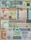 Libya: set of 50 different banknotes from different times and in different denominations containing for example the following Pick numbers: 5, 6, 33-3...