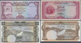 Yemen: set of 16 banknotes from Yemen AR and Yemen DR containing the following banknotes: from Democratic Republic 250 Fils ND P. 1 (UNC), 500 Fils ND...