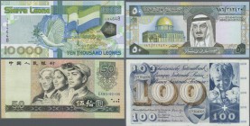 Alle Welt: Various World Banknotes: large high value lot with about 800 mostly different worldwide banknotes, some doubles possible but mostly notes a...