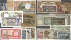 Alle Welt: large lot of about 300 banknotes from all over the world, higher catalog value up to 300 Euros, including the following countries in differ...