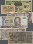 Alle Welt: nice set of 6 all contemporary forgery banknotes from different countries. The set includes a forgery of Danzig 2 Pfennige 1923, which is e...