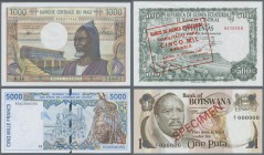 Africa: large collection of about 600 banknotes from Africa, mostly in UNC condition, containing the following countries: Angola, Mozambique, Cape Ver...