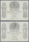 Deutschland - Altdeutsche Staaten: Baden 10 Gulden 1854 PiRi A32a, mit festem, originalem Papier, seltene Note ohne Löcher oder Risse, leichte vertika...