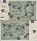 Deutschland - Deutsches Reich bis 1945: 50 Reichsmark 1945 Notausgabe ”Schörner” Ro. 181, gebraucht mit Mittelfalte, leichten Dellen im Papier, mehrer...