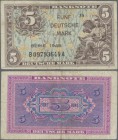 Deutschland - Bank Deutscher Länder + Bundesrepublik Deutschland: 5 DM 1948 Kopfgeldserie, Serie ”B/A”, Ro.236a, stärker gebraucht mit Knicken und Fle...