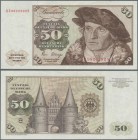 Deutschland - Bank Deutscher Länder + Bundesrepublik Deutschland: 50 DM 1980 Serie ”KJ/S” mit Copyright, Ro.288a, leicht gebraucht mit senkrechtem Mit...