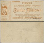 Deutschland - Notgeld - Bayern: Königsberg (Bayern), Fränkische Isolierrohr- u. Metallwaren-Werke Gebr. Kirchner, 50 Mio. Mark, 2.10.1923, Erh. III
