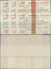 Deutschland - Notgeld - Niedersachsen: Hannover, Continental, 50 Pf., 1, 2, 3, 5, 10 Mark, 12.8.1914, Neudrucke, Erh. I-, total 6 Scheine