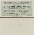 Deutschland - Notgeld - Sachsen-Anhalt: Magdeburg-Buckau, Schäffer & Budenberg, 1 Mio. Mark, 15.8.1923, Erh. I-