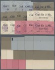 Deutschland - Notgeld - Westfalen: Herten, Amt, 1 (4), 2 (5), 3 (4), 5 (4) Mark, 6.8.1914, Kartons mit unterschiedlichen Stempeln und - kombinationen,...