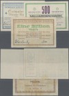 Deutschland - Notgeld - Württemberg: Gerstetten, Gemeinde, 100, 500 Mrd., 1 Billion Mark, 15.11.1923, Erh. I, II-, III, total 3 Scheine