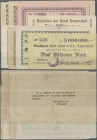 Deutschland - Notgeld - Württemberg: Schorndorf, Stadt, 1 Mio. Mark, 1.9.1923, Bankhaus Carl Hahn, 1000 Mark, 27.9. und 12.10.1922, 1 Mio. Mark, 1.8.1...
