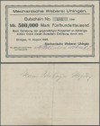 Deutschland - Notgeld - Württemberg: Uhingen, Mechanische Weberei, 500 Tsd. Mark, 11.8.1923, Erh. III