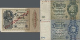 Deutschland - Deutsches Reich bis 1945: Schachtel mit ca. 1000 Banknoten Kaiserreich bis Weimarer Republik von ca. 1906-1935, mehrheitlich Inflationsm...