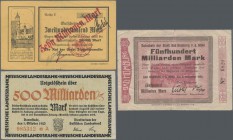 Deutschland - Notgeld: Hochinflation, 86 deutsche Notgeldscheine überwiegend aus 1923 mit einigen wenigen Ausgaben 1918 in üblicher Erhaltung, nicht u...