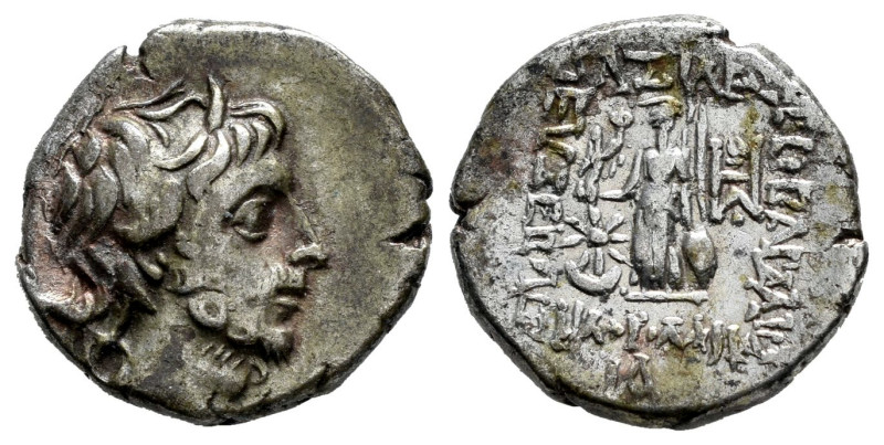 Cappadocian Kingdom. Ariobarzanes III Eusebes Philoromaios. Drachm. RY 11 = 43/2...