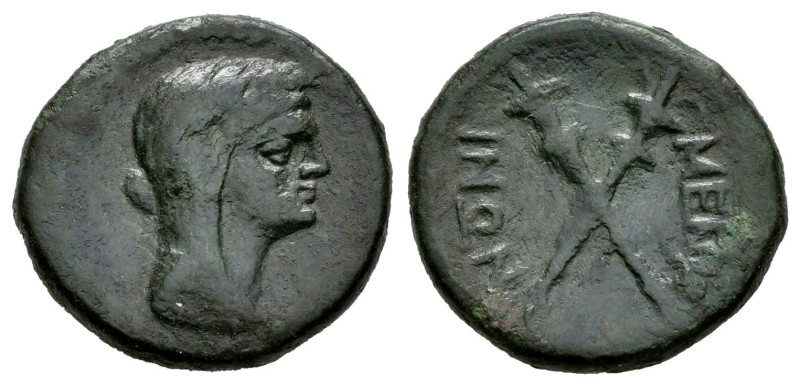 Sicily. Menaion. AE 18. Century III-II BC. (Sng Cop-384 var.). (CNS-7 var.). Anv...
