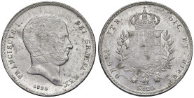NAPOLI Francesco I (1825-1830) Piastra 1825 - Nomisma 835 AG (g 27,33) Coniazione debole e graffi di conio

BB-SPL