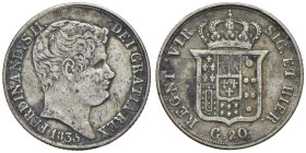 NAPOLI Ferdinando II (1830-1859) Tarì 1835 - Nomisma 1012 AG (g 4,58) R

BB